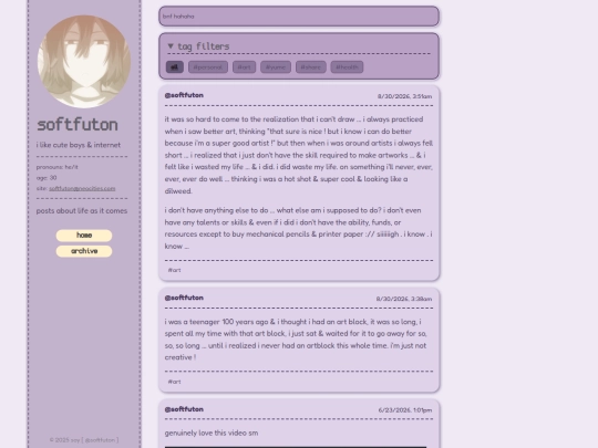 blog/posts screenshot