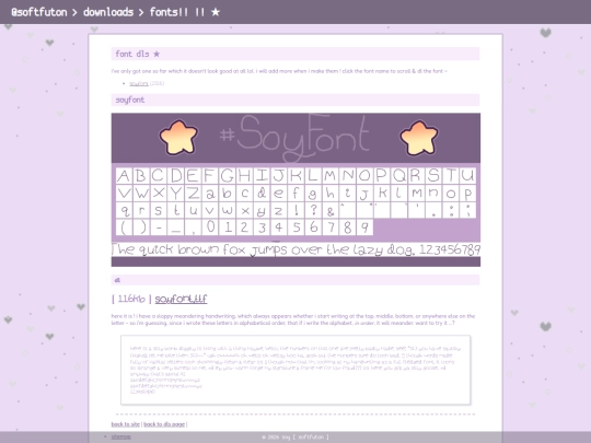 downloads/fonts screenshot