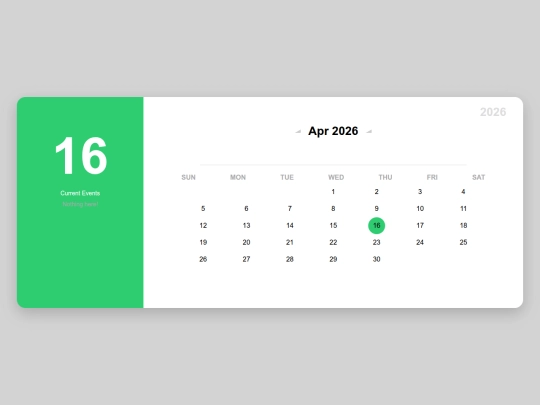 calendartest screenshot