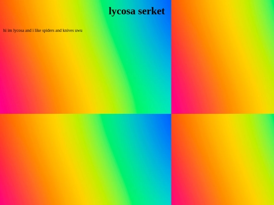 members/lycosa screenshot