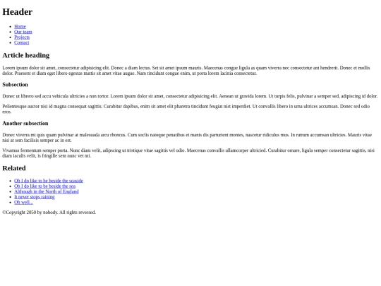 test screenshot