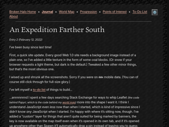 broken-halo/journal/2022/02-12-an-expedition-farther-south screenshot