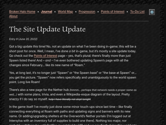 broken-halo/journal/2022/06-20-the-site-update-update screenshot