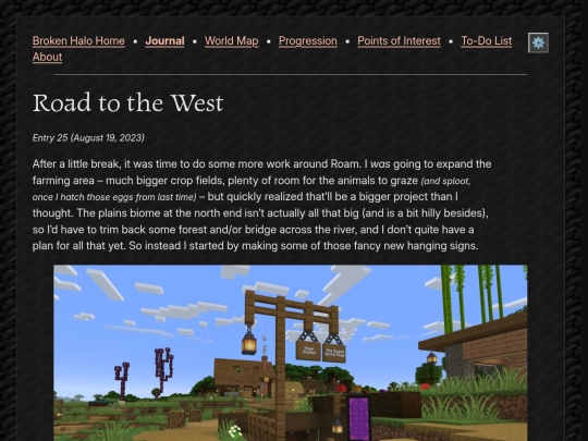 broken-halo/journal/2023/08-19-road-to-the-west screenshot