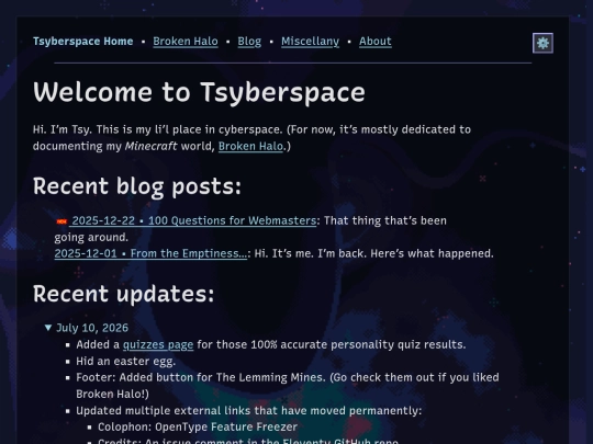 index screenshot