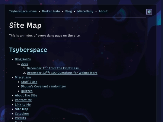 sitemap screenshot