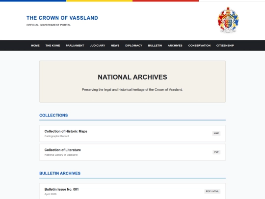 archives screenshot
