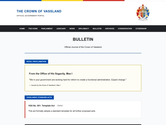 bulletin screenshot