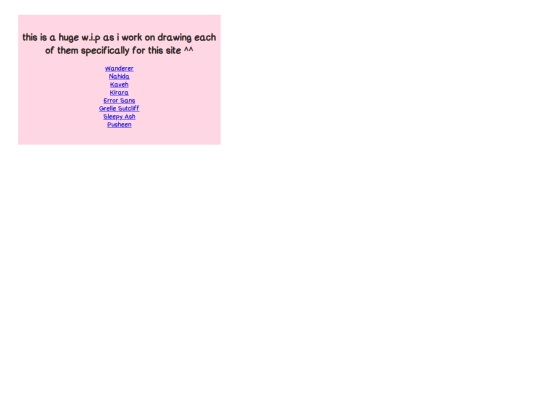 comfortcharacters screenshot