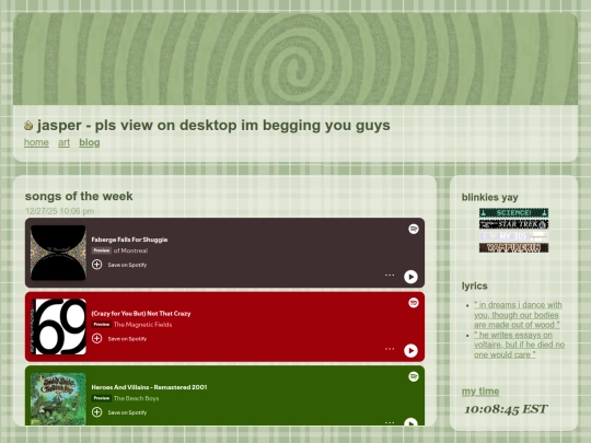 blog screenshot
