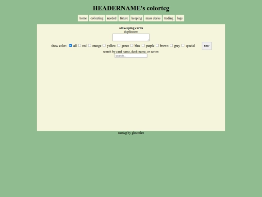 keepingcardsall screenshot