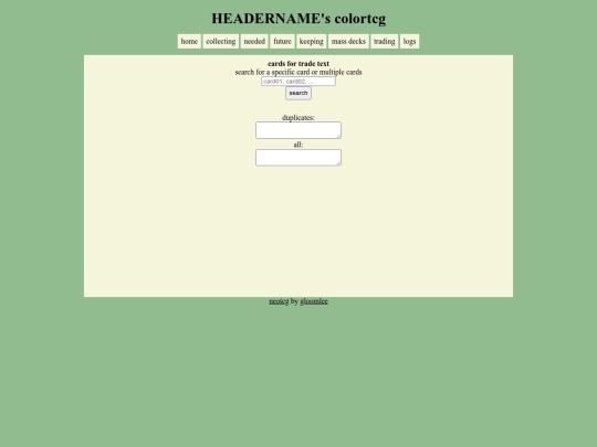 tradingcardstext screenshot