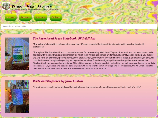 books screenshot