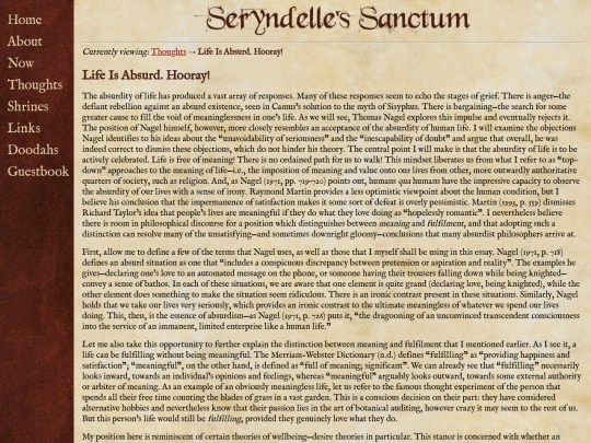 thoughts/life-is-absurd-hooray screenshot