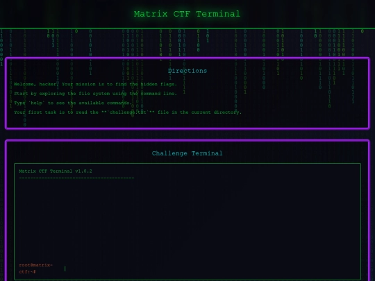 ctfterminalchallengegame screenshot