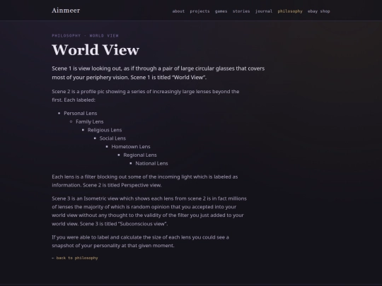 philosophy/world-view screenshot