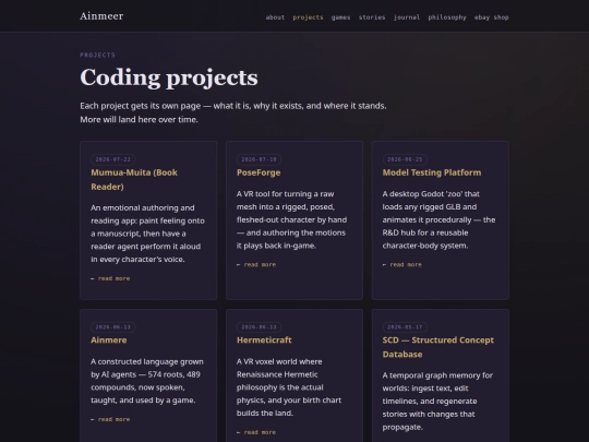 projects screenshot