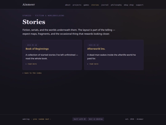 stories screenshot