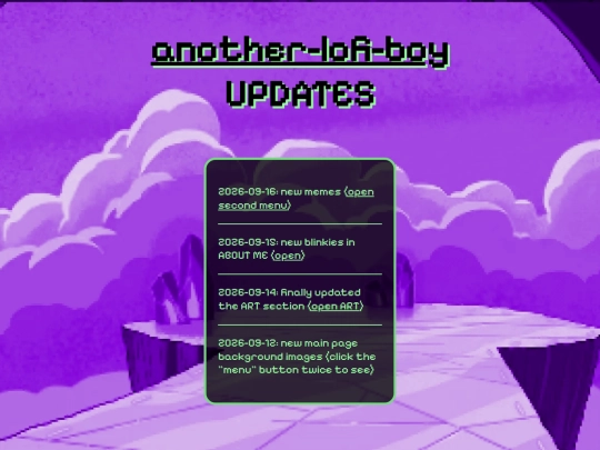 updates screenshot