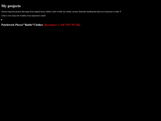 projects screenshot
