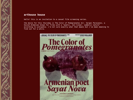 arthouse screenshot