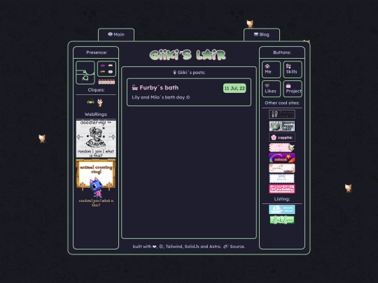 blog screenshot