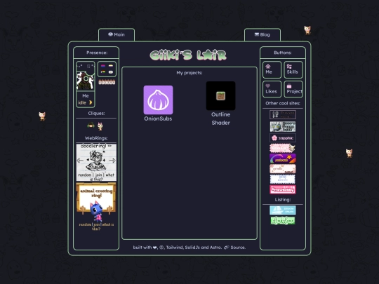 projects screenshot