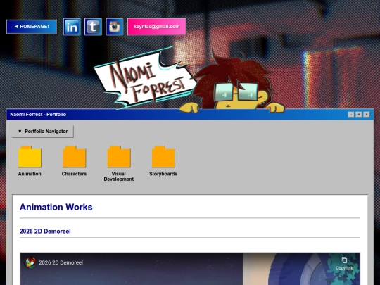 art-portfolio screenshot