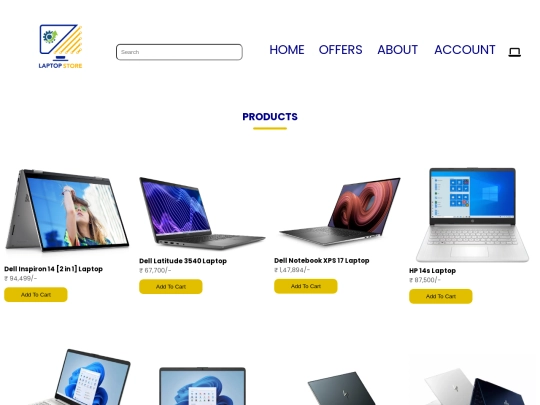 products_page screenshot