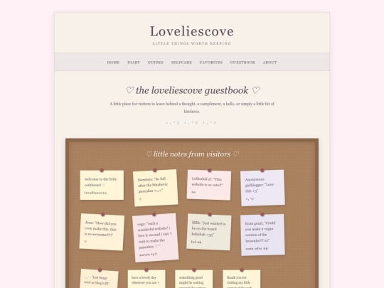 guestbook screenshot