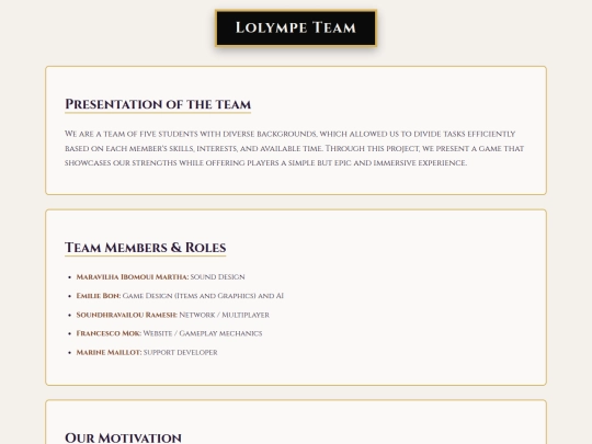 team screenshot