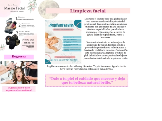 limpieza facial screenshot