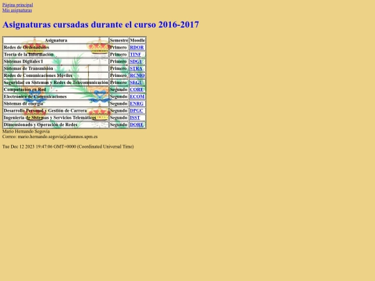 asignaturas screenshot