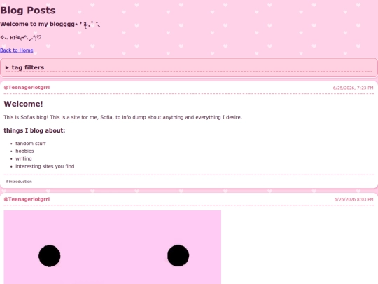blog screenshot