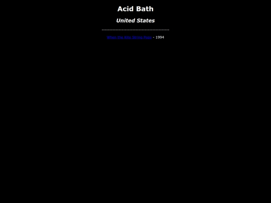 Albums/Acid Bath screenshot