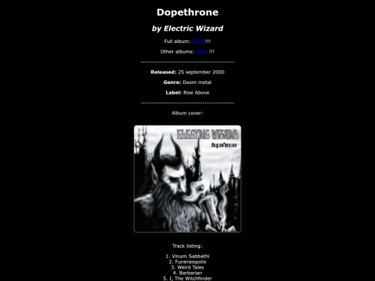 Albums/Electric Wizard/Dopethrone screenshot