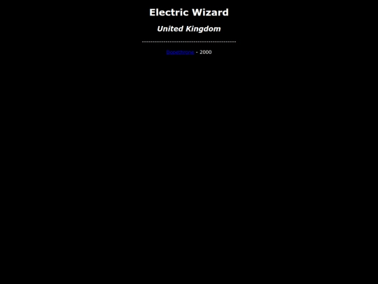 Albums/Electric Wizard screenshot