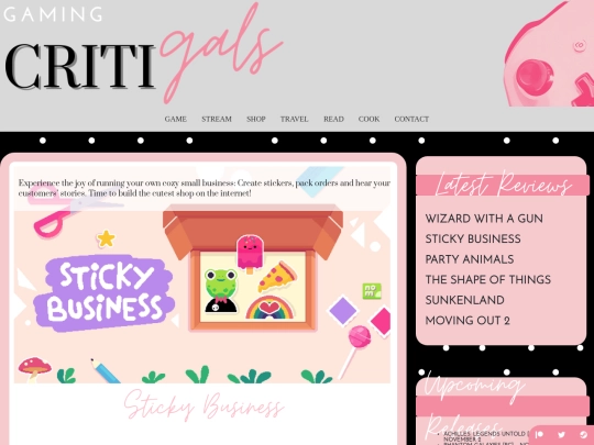 MENU/GAME/REVIEWS/PAGES/stickybusiness screenshot