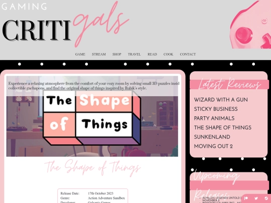 MENU/GAME/REVIEWS/PAGES/theshapeofthings screenshot