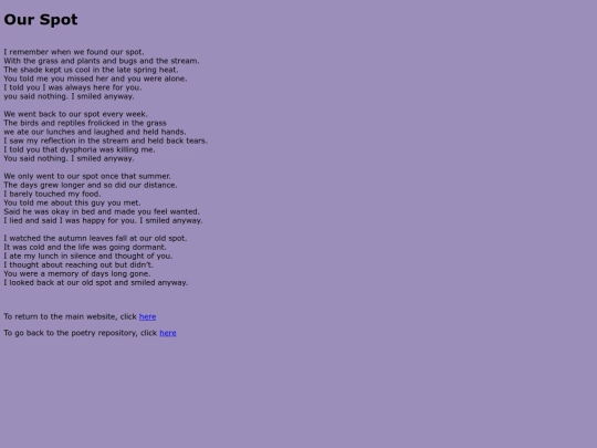 Poems/ourspot screenshot