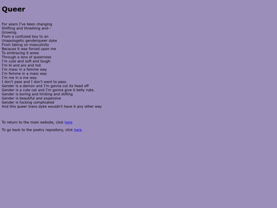 Poems/queer screenshot