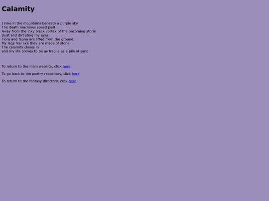 Poems/untitled-fantasy-project/Calamity screenshot