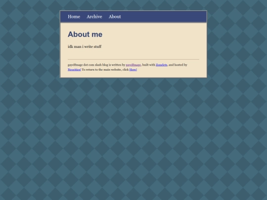blog/about screenshot