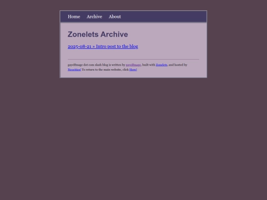 blog/archive screenshot