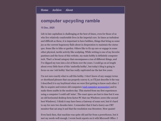 blog/posts/2025-12-15-computer-upcycling-ramble screenshot