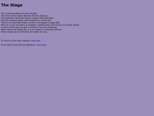 omnus/the-stage screenshot