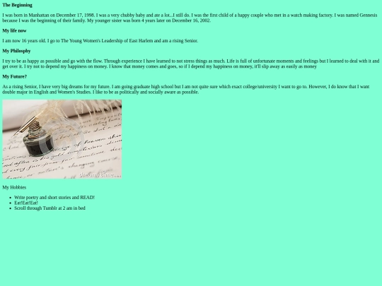biography screenshot