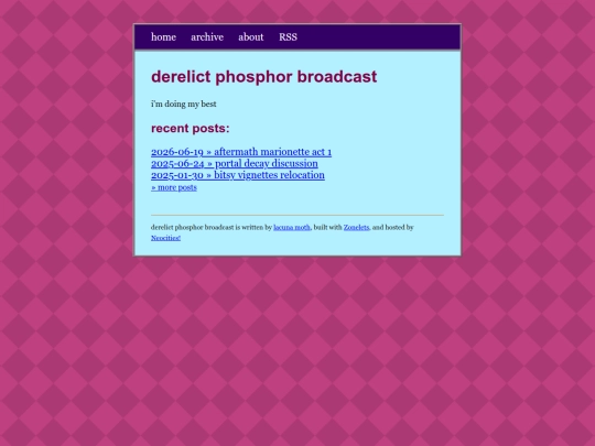 blog screenshot