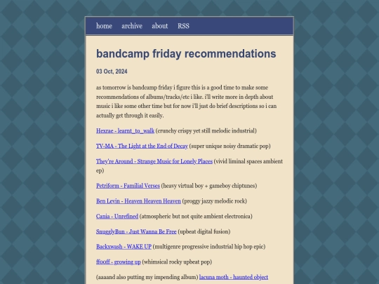 blog/posts/2024-10-03-bandcamp-friday-recommendations screenshot