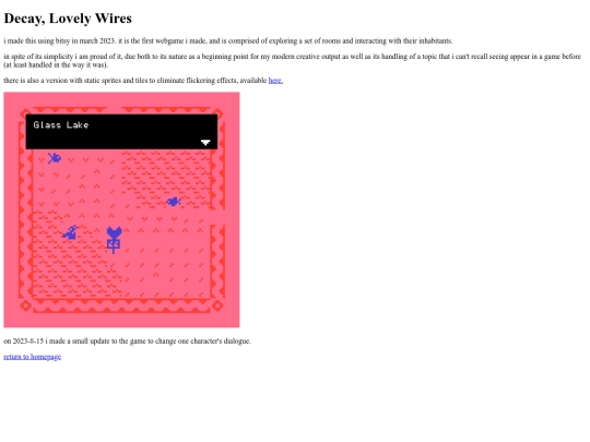 games/decaylovelywires screenshot